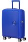 Matkalaukku American Tourister Soundbox Spinner Expandable 55cm, sininen hinta ja tiedot | Matkalaukut ja matkakassit | hobbyhall.fi