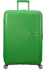 Keskikokoinen matkalaukku American Tourister Soundbox Spinner Expandable 67cm, vihreä hinta ja tiedot | Matkalaukut ja matkakassit | hobbyhall.fi