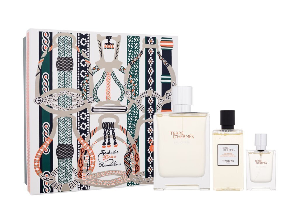 Sarja Hermes Terre d´Hermes miehille: eau de toilette EDT, 100 ml + eau de toilette EDT, 12,5 ml + after shave -voide, 40 ml hinta ja tiedot | Miesten hajuvedet | hobbyhall.fi