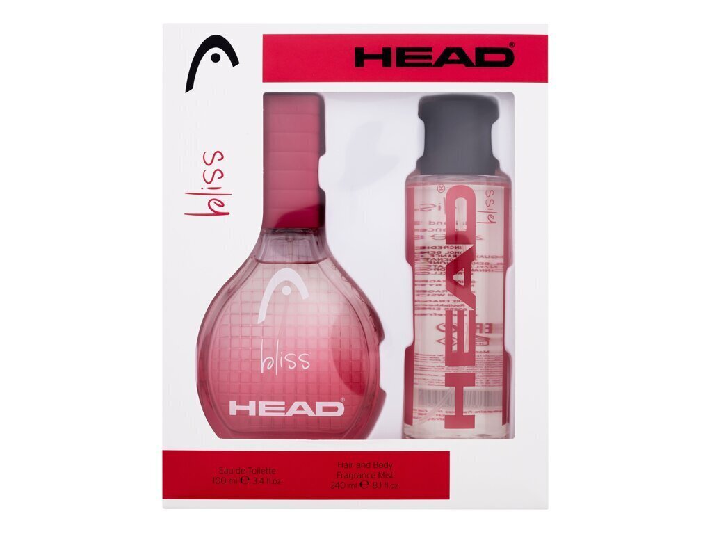 Sarja HEAD Bliss naisille: eau de toilette EDT, 100 ml + tuoksuva hiusten ja vartalon suihke, 240 ml hinta ja tiedot | Naisten hajuvedet | hobbyhall.fi