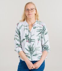 Zabaione naisten pusero PARIS PL*P4010, valkoinen/vihreä 4067218686507 hinta ja tiedot | Naisten paidat | hobbyhall.fi