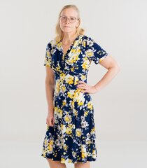 Naisten mekko 28071 01, laivastonsininen/keltainen 28071*01-056 hinta ja tiedot | Mekot | hobbyhall.fi