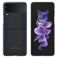 Samsung Galaxy Z Flip 3 -kotelo Aramid: EF-XF711SBEGWW hinta ja tiedot | Puhelimen kuoret ja kotelot | hobbyhall.fi