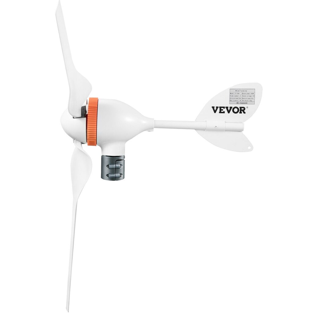Vaaka-akselinen tuuligeneraattori Vevor 400W, 12V, lataussäätimellä hinta ja tiedot | Aggregaatit | hobbyhall.fi
