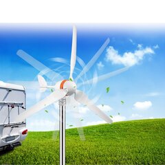 Vaaka-akselinen tuuligeneraattori Vevor 400W, 12V, lataussäätimellä hinta ja tiedot | Aggregaatit | hobbyhall.fi