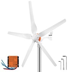 Vaaka-akselinen tuuligeneraattori Vevor 300W, 12V, lataussäätimellä hinta ja tiedot | Aggregaatit | hobbyhall.fi