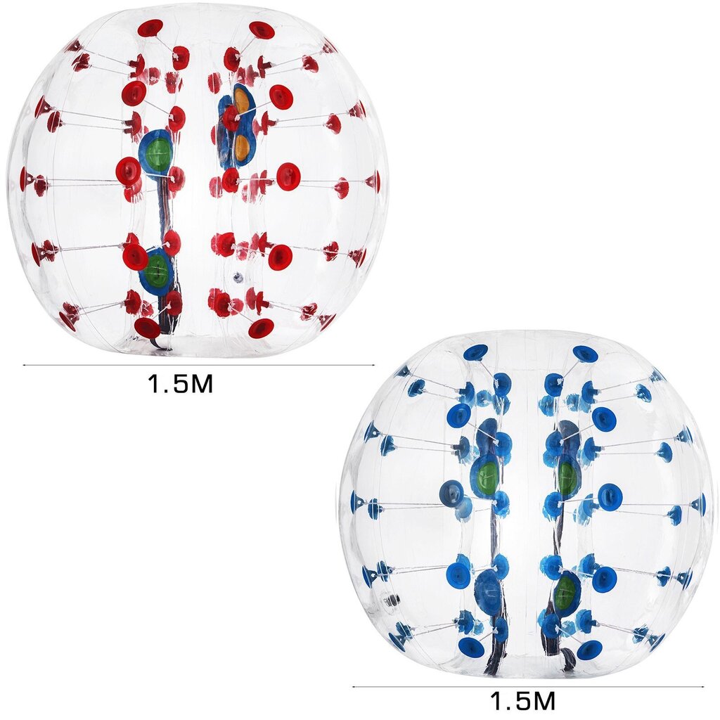 Puhallettava Vevor pallo, 1,5 m, läpinäkyvä hinta ja tiedot | Puhallettavat vesilelut ja uima-asusteet | hobbyhall.fi