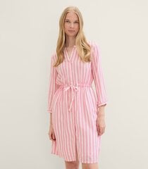 Tom Tailor naisten mekko 1041204*35245, pinkki/valkoinen 4067672632713 hinta ja tiedot | Mekot | hobbyhall.fi
