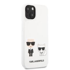 Apple iPhone 13 mini suojakuori Karl Lagerfeld, valkoinen hinta ja tiedot | Puhelimen kuoret ja kotelot | hobbyhall.fi