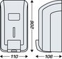 Vaahtosaippua-annostelija JVD Cleanline Foam 0,7L hinta ja tiedot | Kylpyhuoneen sisustus | hobbyhall.fi