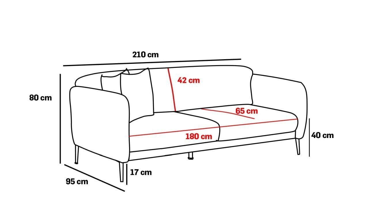 Vuodesohva Simena, valkoinen hinta ja tiedot | Sohvat ja vuodesohvat | hobbyhall.fi