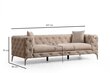 Kolmen istuttava sohva Atelier Del Sofa Como, beige hinta ja tiedot | Sohvat ja vuodesohvat | hobbyhall.fi