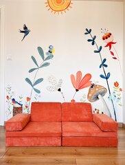 Vuodesohva Atelier Del Sofa Puzzle, oranssi hinta ja tiedot | Sohvat ja vuodesohvat | hobbyhall.fi