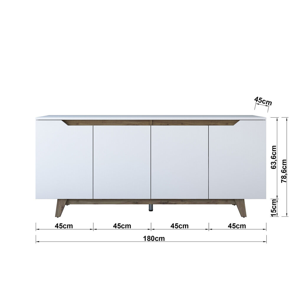 Senkki Asir GD102 1874, valkoinen hinta ja tiedot | Sivupöydät | hobbyhall.fi