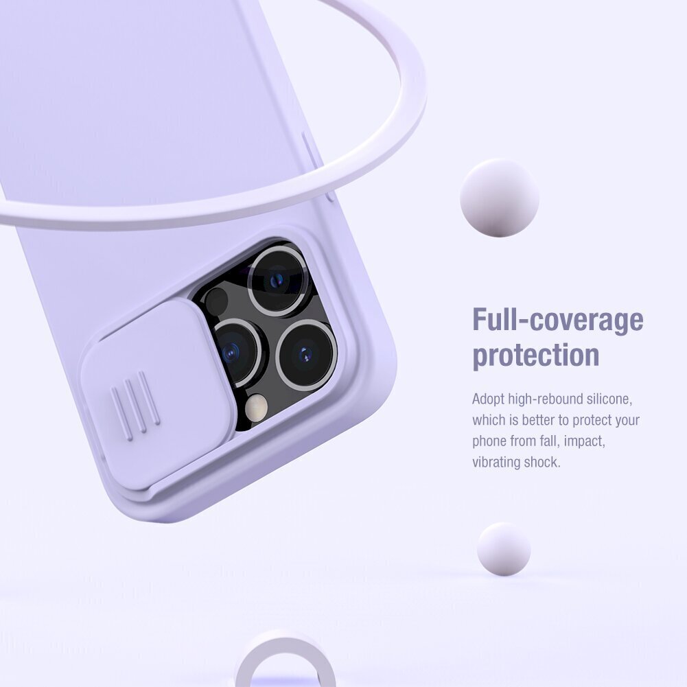 Nillkin CamShield silkkinen magneettinen silikonikotelo iPhone 13 Pro Mint Greenille hinta ja tiedot | Puhelimen kuoret ja kotelot | hobbyhall.fi