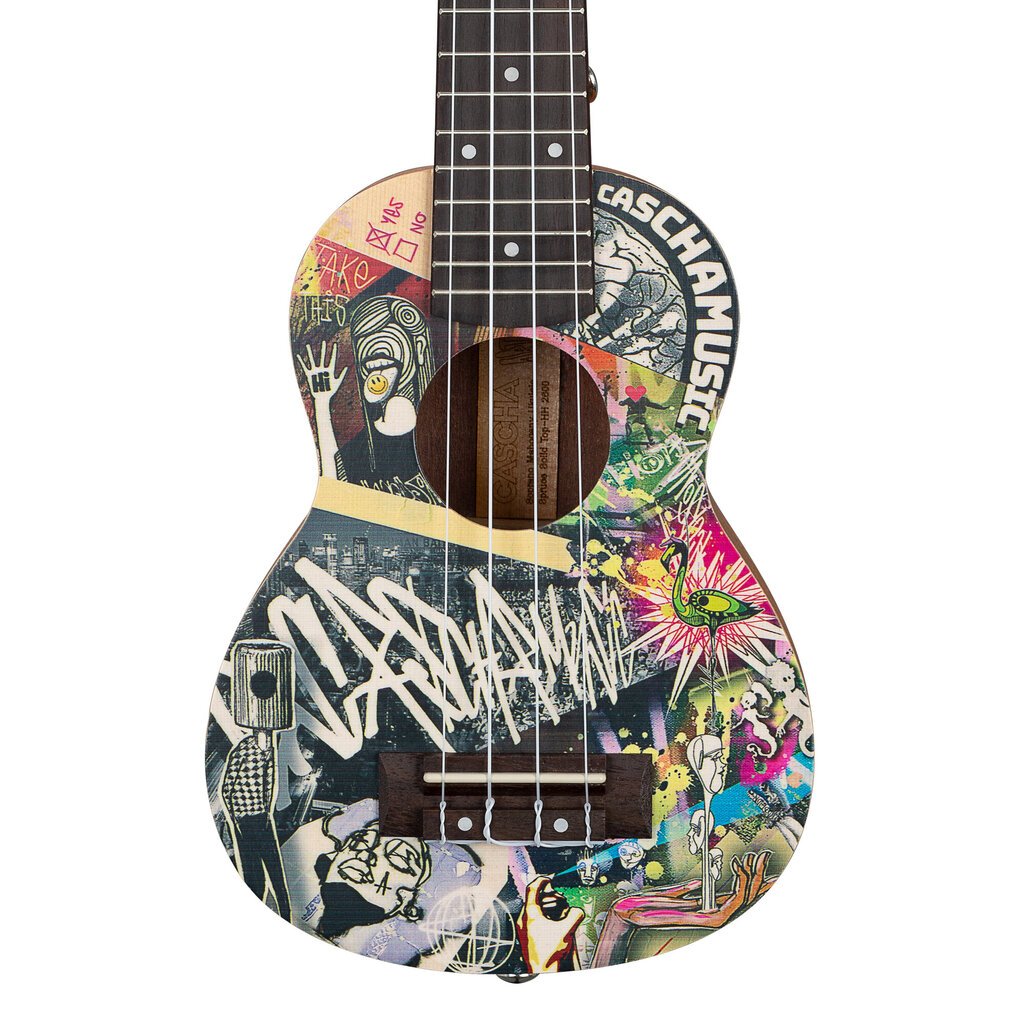 Sopraanoukulele Cascha Art Urban HH 2600 hinta ja tiedot | Kitarat | hobbyhall.fi