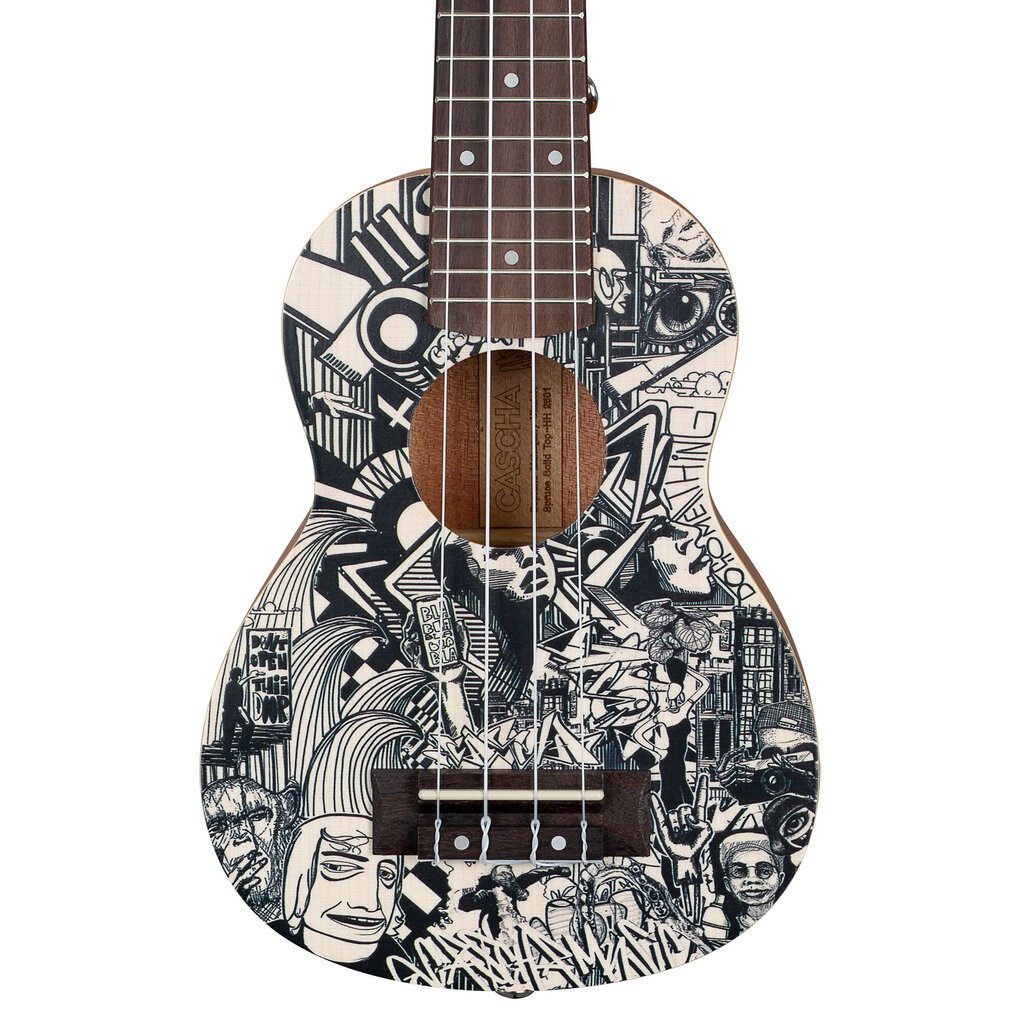 Sopraanoukulele Cascha Art Sketch HH 2601 hinta ja tiedot | Kitarat | hobbyhall.fi