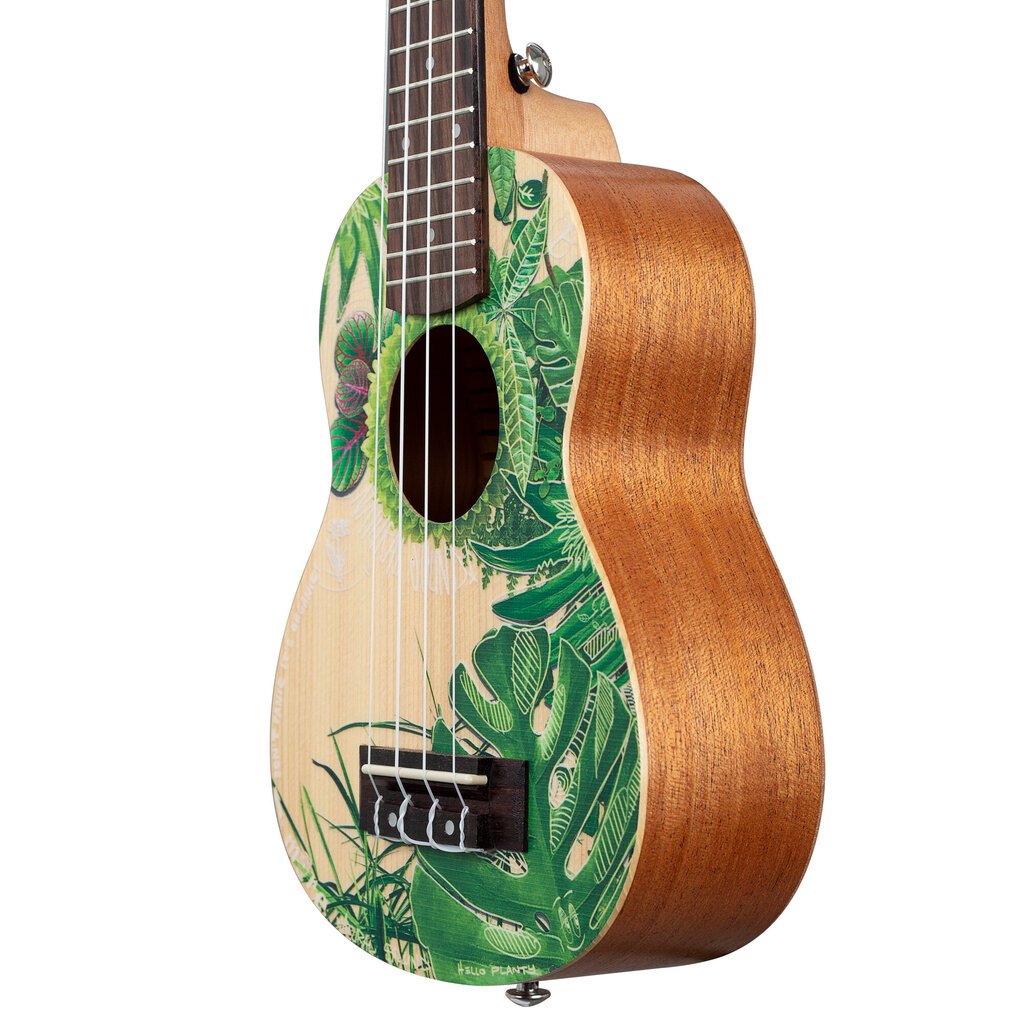 Sopraanoukulele Cascha Art Leafy HH 2602 hinta ja tiedot | Kitarat | hobbyhall.fi