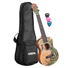 Tenoriukulele Cascha Art Leafy HH 2610 hinta ja tiedot | Kitarat | hobbyhall.fi