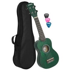 Sopraanoukulele Cascha Linden vihreä HH 3963 hinta ja tiedot | Kitarat | hobbyhall.fi