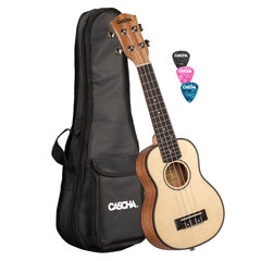 Sopraanoukulele Cascha Spruce Solid Top HH 2148 hinta ja tiedot | Kitarat | hobbyhall.fi