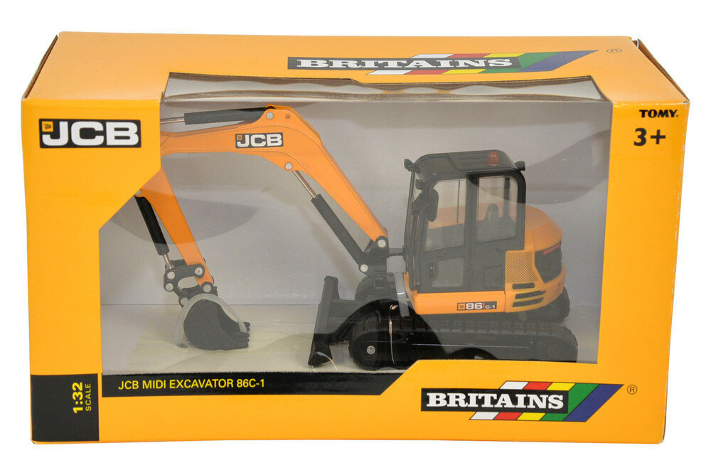 Tomy Britains JCB 86C-1 kaivinkone hinta ja tiedot | Poikien lelut | hobbyhall.fi