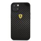 FEHCP13MFCABK Ferrari Real Carbon Hard Case for iPhone 13 Black hinta ja tiedot | Puhelimen kuoret ja kotelot | hobbyhall.fi