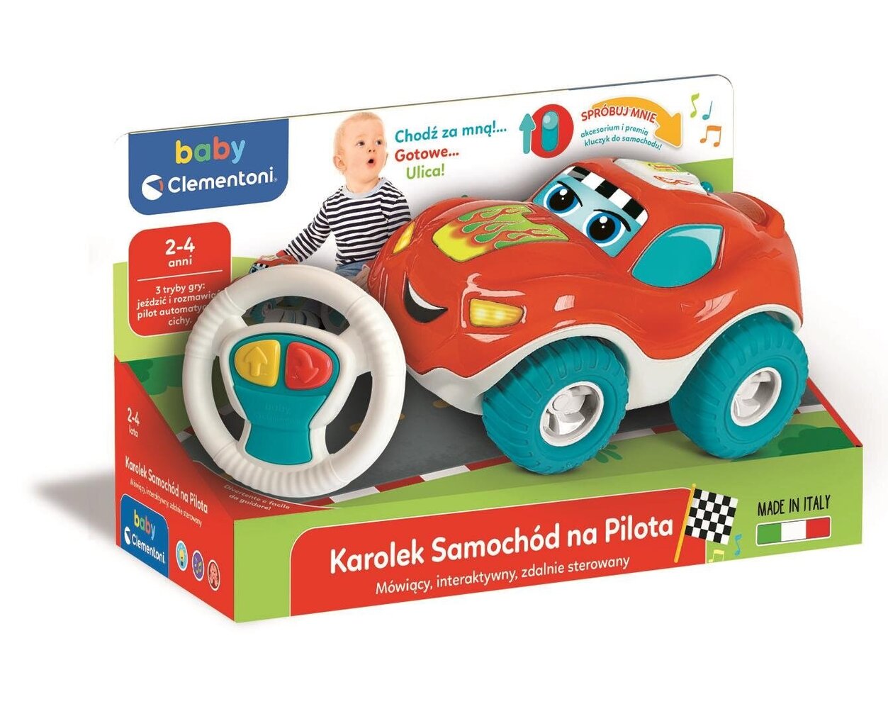 Clementoni Baby Karolek auto kaukosäätimellä hinta ja tiedot | Poikien lelut | hobbyhall.fi