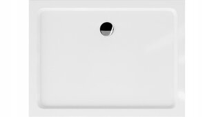 Suorakaiteen muotoinen suihkualusta Mexen Flat Slim sifonilla, valkoinen+kromi, 130x70,80,90,100 cm hinta ja tiedot | Suihkualtaat | hobbyhall.fi