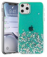 Fusion glue glitter silikonikotelo Apple iPhone 13 Pro Max vihreälle hinta ja tiedot | Puhelimen kuoret ja kotelot | hobbyhall.fi