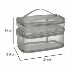 Kosmetiikkalaukku 21 x 13,5 x 14 cm hinta ja tiedot | Kosmetiikkalaukut ja peilit | hobbyhall.fi