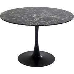 Pöytä Veneto Marble Black Ø110cm hinta ja tiedot | Ruokapöydät | hobbyhall.fi