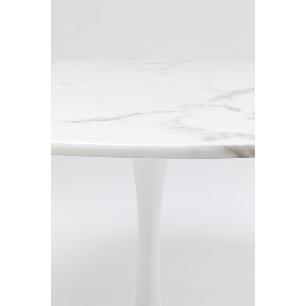 Pöytä Veneto Marble White Ø110cm hinta ja tiedot | Ruokapöydät | hobbyhall.fi