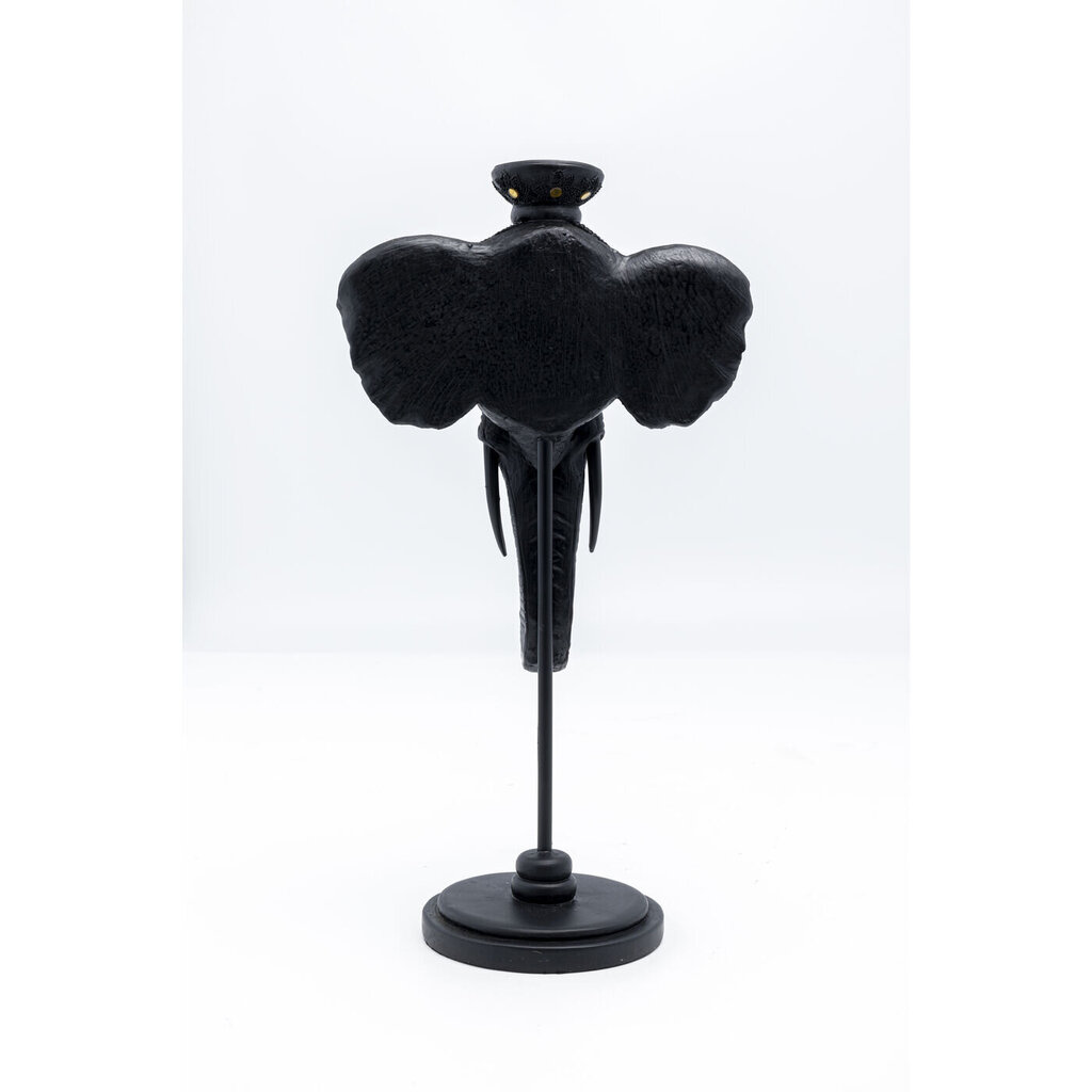 Kynttilänjalka Elephant Head Black 49cm hinta ja tiedot | Kynttilät ja kynttilänjalat | hobbyhall.fi