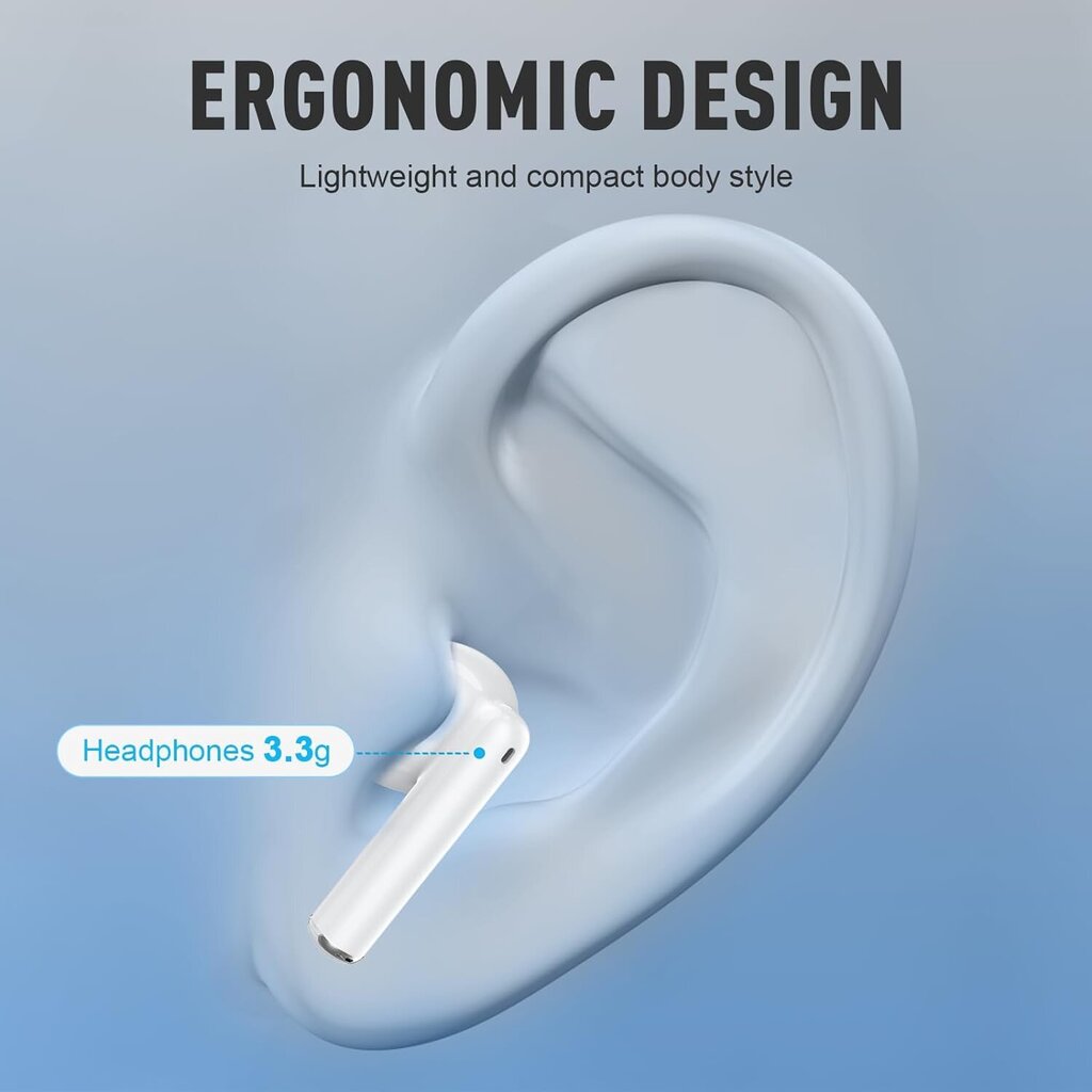Zipforce True Wireless -kuulokkeet, valkoinen hinta ja tiedot | Kuulokkeet | hobbyhall.fi