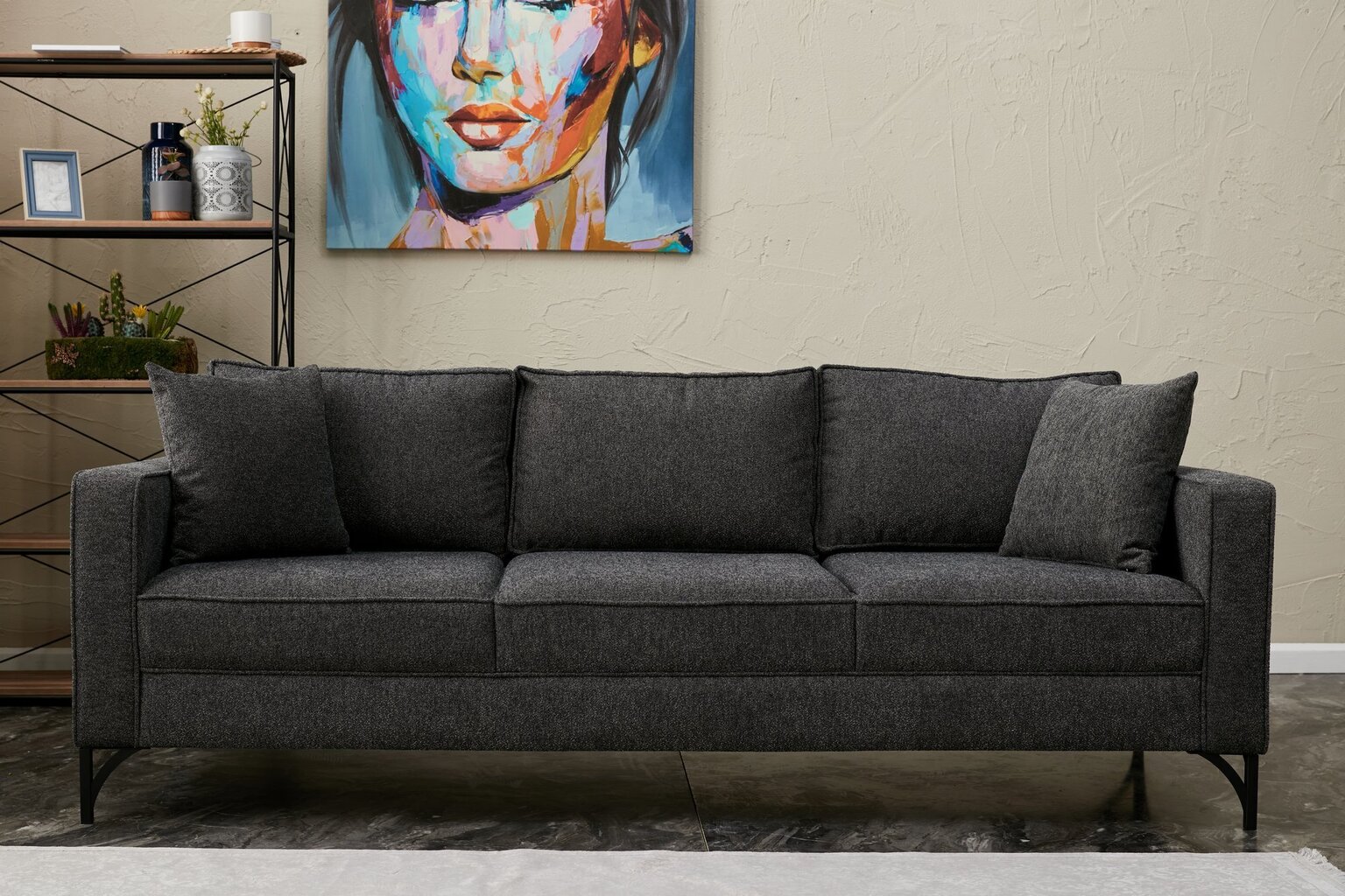 Kolmen istuttava sohva Atelier Del Sofa Berlin, harmaa hinta ja tiedot | Sohvat ja vuodesohvat | hobbyhall.fi
