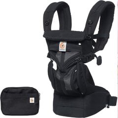 Vauvan kantoreppu ERGObaby Omni 360, Onyx Black hinta ja tiedot | Kantoreput | hobbyhall.fi