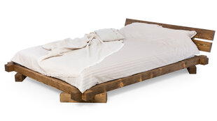 Massiivipuinen sänky 002 120x200 tumman ruskea hinta ja tiedot | Sängyt | hobbyhall.fi