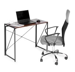 Moderni tietokonepöytä, 75 x 90 cm, ruskea hinta ja tiedot | Tietokonepöydät ja työpöydät | hobbyhall.fi