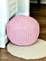 Blush Charm Virkattu puffi, Cozy käsinkudotut hinta ja tiedot | Säkkituolit, rahit ja penkit | hobbyhall.fi