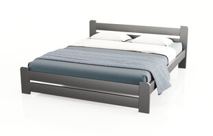 Sänky + patja + suojapatja TRIO KS1, 80x200cm, grafiitt ivärit hinta ja tiedot | Sängyt | hobbyhall.fi