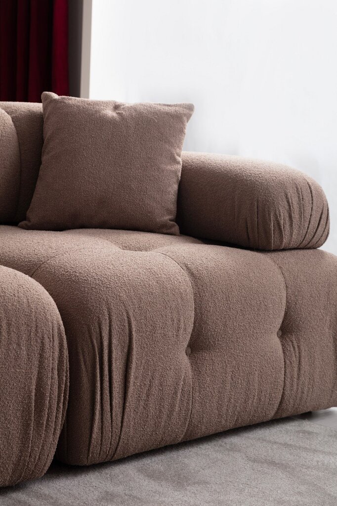 Kolmen istuttava sohva Atelier Del Sofa Doblo, ruskea hinta ja tiedot | Sohvat ja vuodesohvat | hobbyhall.fi