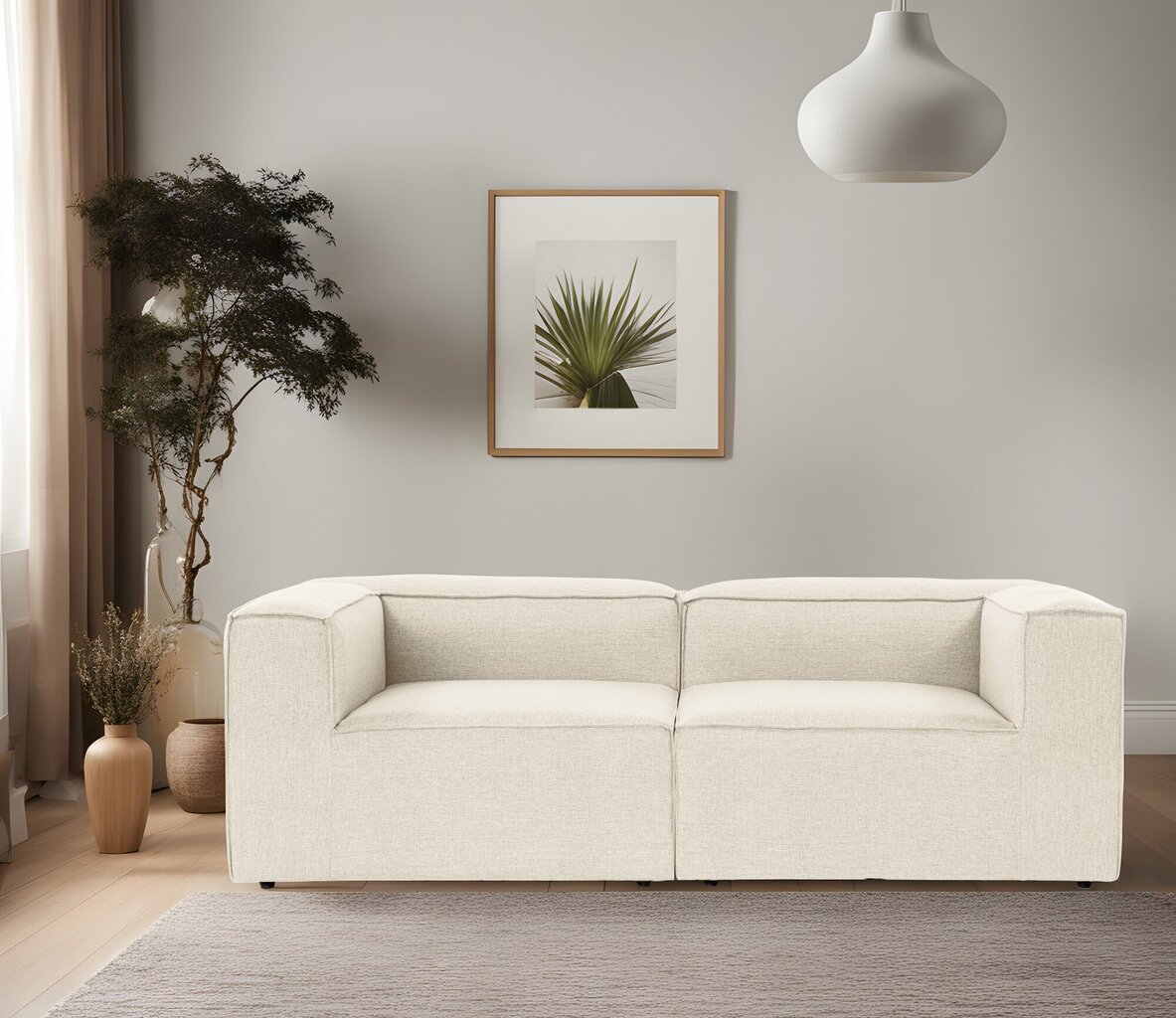 Sohva Atelier Del Sofa Fora 2, beige hinta ja tiedot | Sohvat ja vuodesohvat | hobbyhall.fi