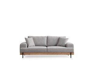 Kolmen istuttava sohva Atelier Del Sofa Eti Oak, harmaa hinta ja tiedot | Sohvat ja vuodesohvat | hobbyhall.fi