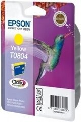 Epson T0804 (C13T08044011), keltainen värikasetti mustesuihkutulostimille hinta ja tiedot | Mustekasetit | hobbyhall.fi