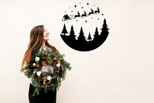Joulupukin reki ja porot seinätarra hinta ja tiedot | Sisustustarrat | hobbyhall.fi
