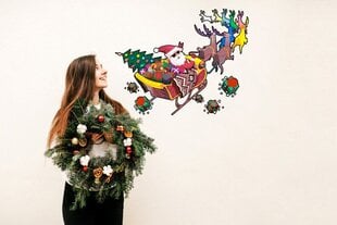 Hauska Joulupukin siluetti -tarrat hinta ja tiedot | Sisustustarrat | hobbyhall.fi