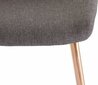2 tuolia Notio Living Astor, tummanharmaa hinta ja tiedot | Ruokapöydän tuolit | hobbyhall.fi