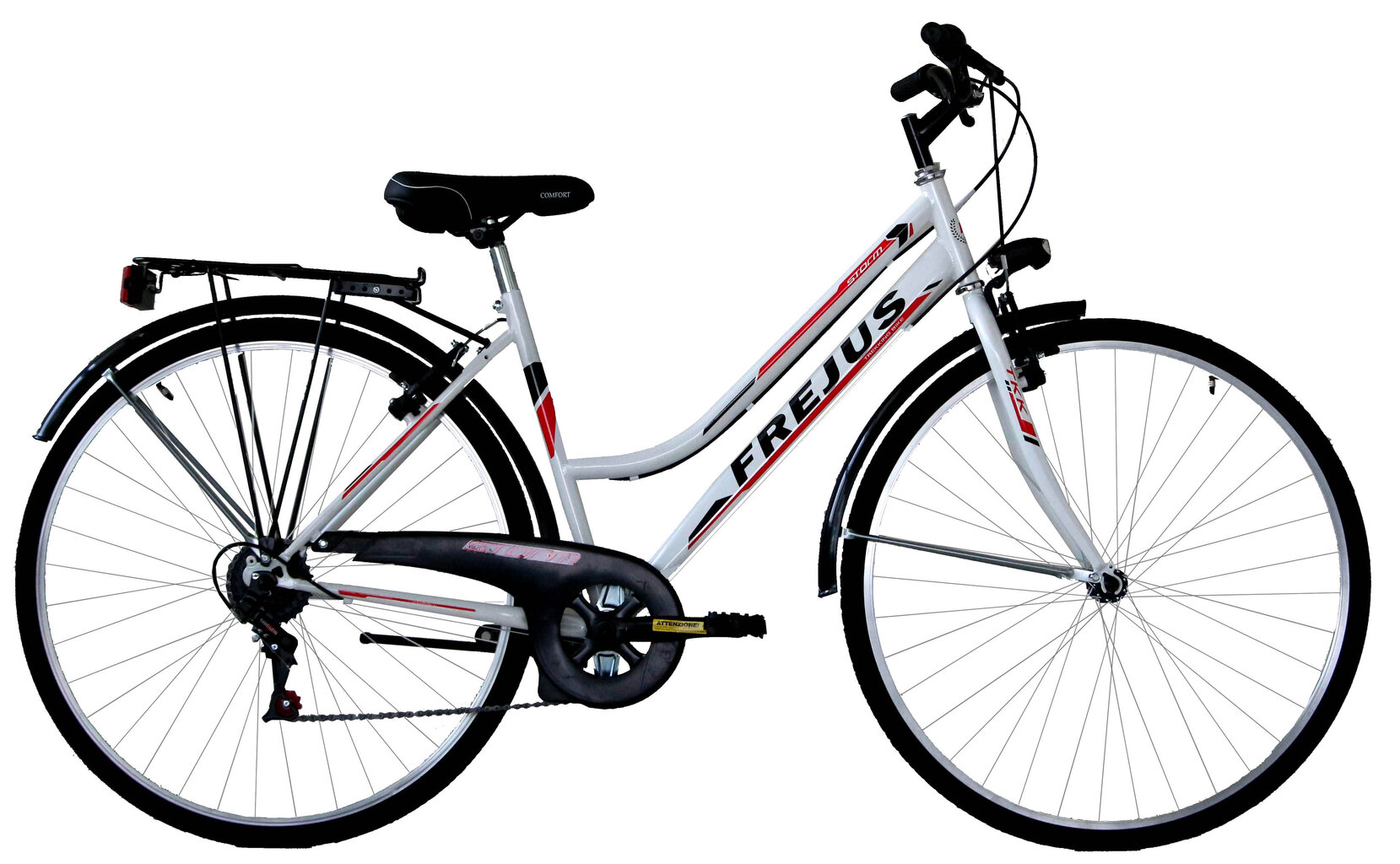 Kaupunkipyörä Frejus City Bike Lady 28", valkoinen hinta ja tiedot | Polkupyörät | hobbyhall.fi