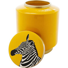 Koristepurkki, Zebra Yellow 25cm hinta ja tiedot | Sisustustuotteet | hobbyhall.fi